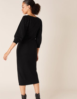 Thumbnail for your product : Monsoon Hotfix Gem Knit Dress with Sustainable Viscose Black