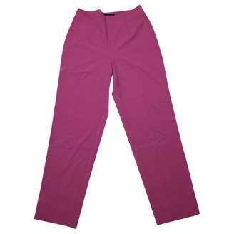 Piazza Sempione Pink Wool Trousers for Women