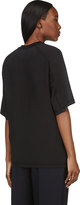 Thumbnail for your product : 3.1 Phillip Lim Black Silk & Jersey Studded T-Shirt