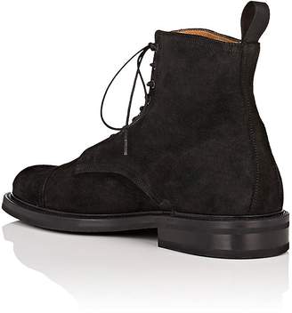 Barneys New York Men's Suede Lace-Up Ankle Boots