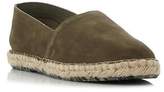 Thumbnail for your product : Dune Mens FREE Slip On Suede Espadrille Shoe in Khaki