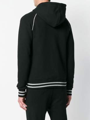 Balmain zip front hoodie