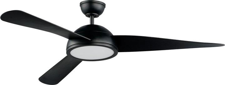 52" Maxim Cupola Black Finish 3-Blade LED Ceiling Fan