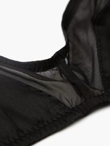 Thumbnail for your product : Araks Beatrice Silk-blend Chiffon And Satin Bra - Black