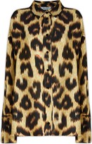 Leopard-Print Buttoned Shirt 
