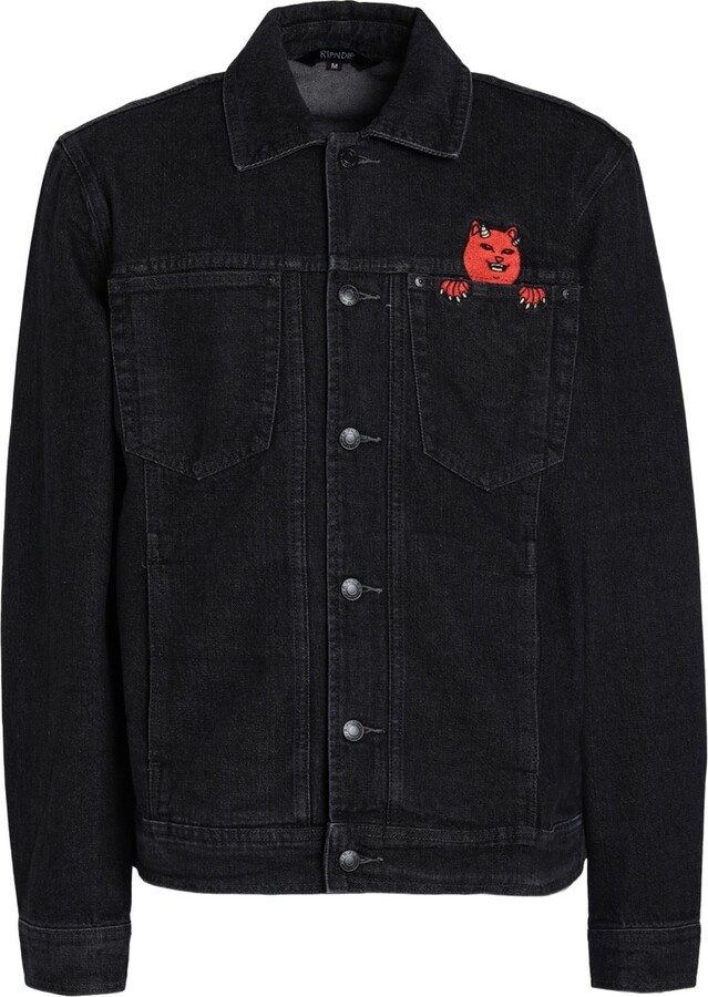 Ripndip Devils Work Denim Jacket Denim Outerwear Black - ShopStyle