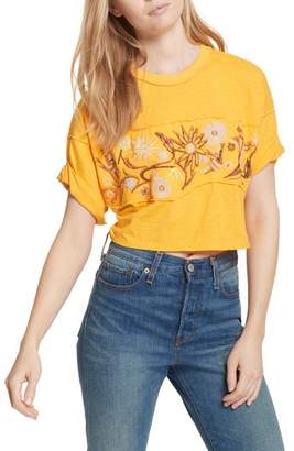 Free People Garden Time Embroidered Tee