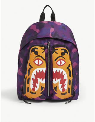 A Bathing Ape Tiger Camo canvas backpack