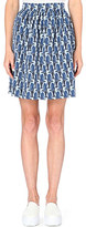 Thumbnail for your product : Mother of Pearl Spirea tulip-patterned wool-blend skirt