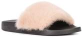Thumbnail for your product : Givenchy mink fur slides