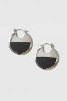 Thumbnail for your product : Rubber inlay hoop earrings