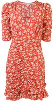 Thumbnail for your product : Veronica Beard Floral Wrap Mini Dress