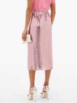 Thumbnail for your product : Paco Rabanne Crystal-embellished Chainmail Midi Skirt - Pink