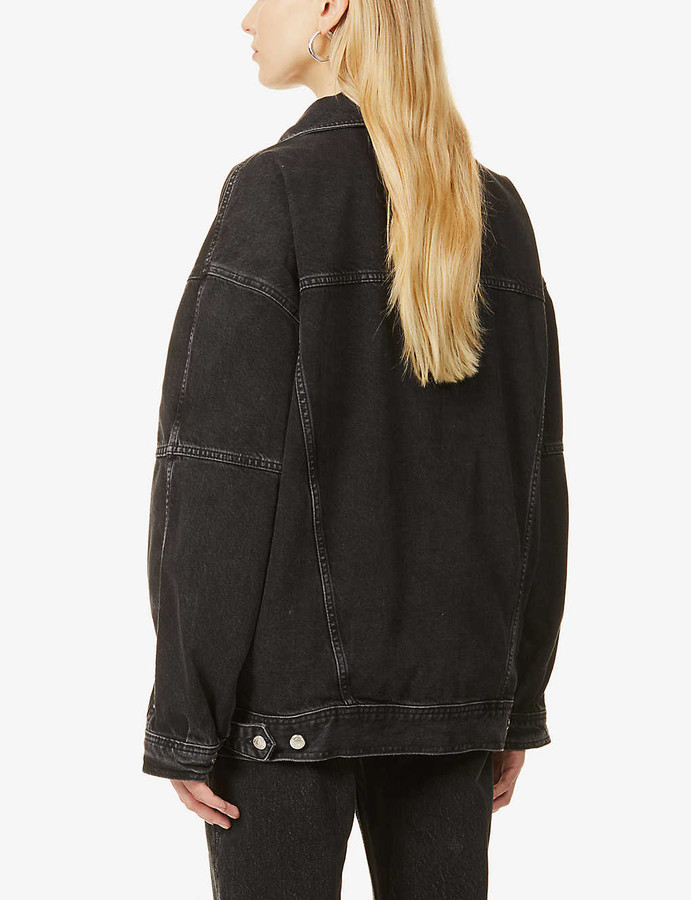 Oversized denim jacket ShopStyle