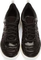 Thumbnail for your product : Marc by Marc Jacobs Black Star Swirl Embossed Platform Sneakers