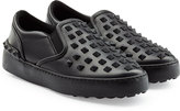 Thumbnail for your product : Valentino Rockstud Slip On Leather Sneakers