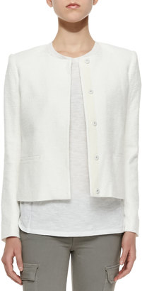 Vince Textured Button-Front Jacket