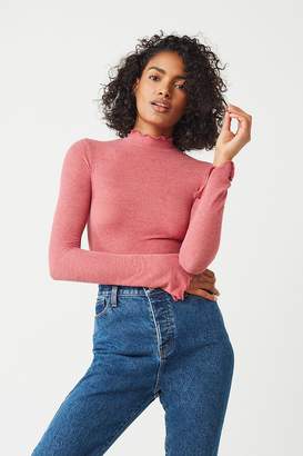 Out From Under Cass Fitted Mock Neck Top