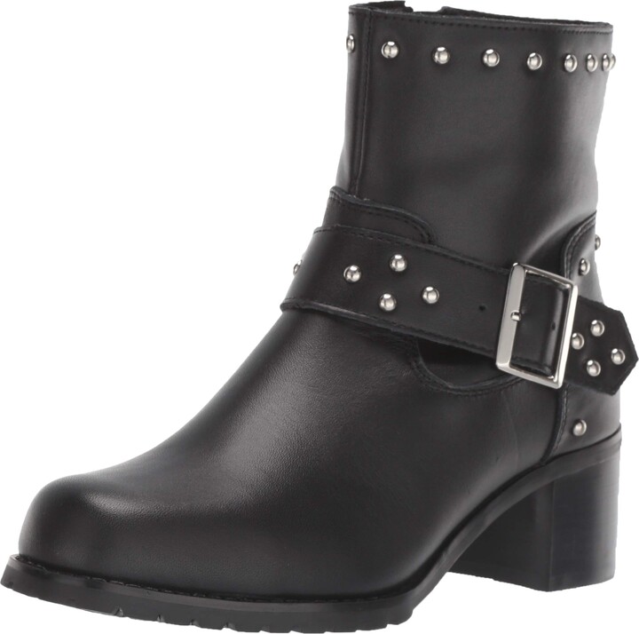 zipper biker boots