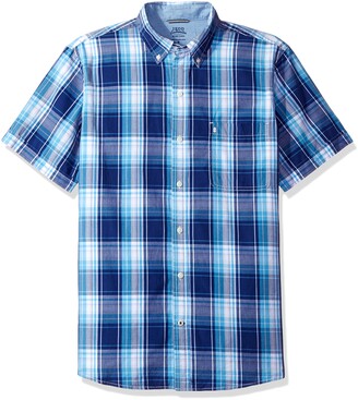 Izod Men's Saltwater Poplin Short Sleeve Shirt
