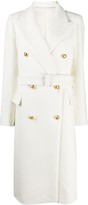 Thumbnail for your product : Tagliatore Double-Breasted Belted Coat