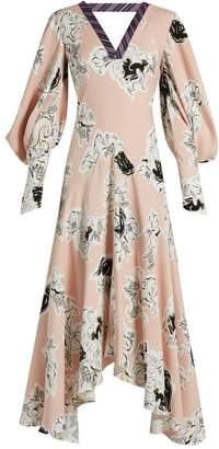 Roksanda Zenku floral-print double silk-georgette gown