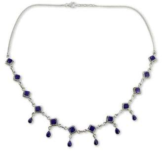 Novica Handmade Lapis Lazuli and Sterling Silver Jewelry from India