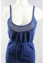 Thumbnail for your product : Tulle Blue Knit Sleeveless Belted Tunic Sweater Sz M