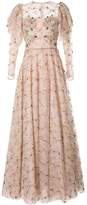 Thumbnail for your product : Costarellos embroidered tulle gown