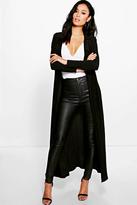 Thumbnail for your product : boohoo Eve Slinky Maxi Duster Trench