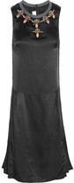 Thumbnail for your product : Marni Embellished satin-twill dress