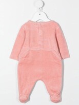Thumbnail for your product : Kenzo Kids Elephant-embroidered velvet pajama