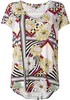 Thumbnail for your product : Biba V neck geo floral jersey tee