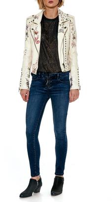 Blank NYC Lace Up Skinny