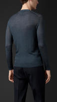 Thumbnail for your product : Burberry Knitted Ribbed Silk Cardigan