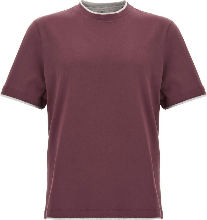 Brunello Cucinelli Layered-Effect Crewneck T-Shirt