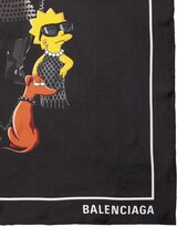 Thumbnail for your product : Balenciaga The Simpsons Collection Silk Scarf
