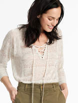 Thumbnail for your product : Lucky Brand Lily Lace Up Pullover