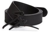 Thumbnail for your product : Giuseppe Zanotti Logo Buckle Leather Belt