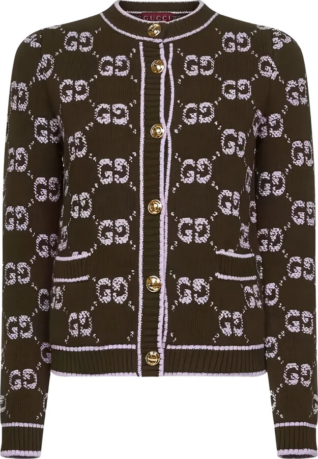 Gucci Jacquard Pocket Cardigan
