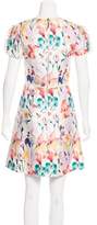Thumbnail for your product : Thomas Wylde Floral Print Ruffle-Trimmed Dress