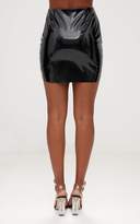 Thumbnail for your product : PrettyLittleThing Baby Blue Zip Front Vinyl Mini Skirt
