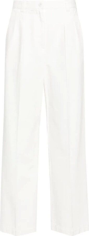 A.P.C. High-Rise Wide-Leg Trousers