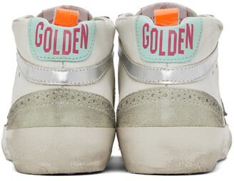 Golden Goose SSENSE Exclusive White & Gray Mid Star Classic Sneakers