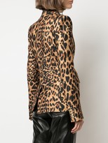 Thumbnail for your product : Paco Rabanne Single-Breasted Leopard Blazer