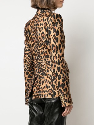 Paco Rabanne Single-Breasted Leopard Blazer