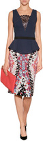 Thumbnail for your product : Peter Pilotto Peplum Shell with Metallic Lace