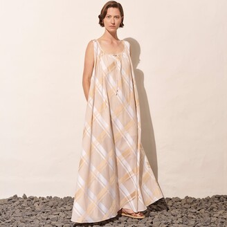 A Line Cotton Voile With Inside Slip Dress