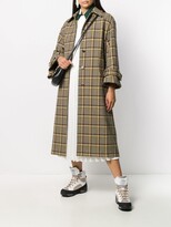Thumbnail for your product : Alberto Biani Plaid Single-Breasted Coat