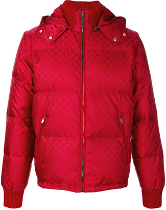 Gucci GG jacquard quilted padded jacket